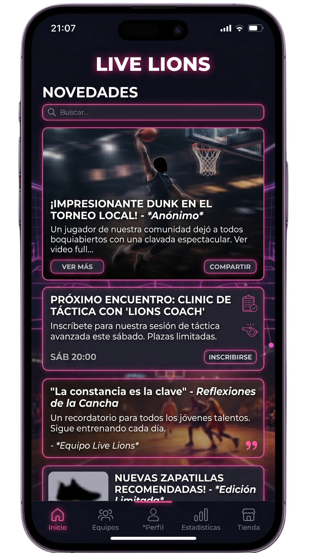 inicio Screen
